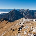 Veliki vrh - Pogled proti Begunjščici in Julijcem